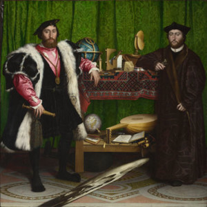 Holbein's The Ambassador showing the way wealthy men would dress
