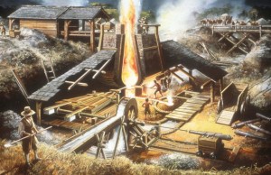 Furnace: photo credit: http://www.wealdeniron.org.uk/hist.htm